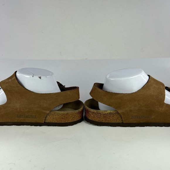 Birkenstock Milano Women's Slingbacks US 10 Brown Leather Birko-Flor Sandals - Picture 8 of 10